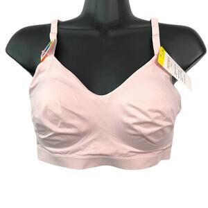 Warners Womens Bra Size M Pink Cloud 9 Convertable Wireless Lift Bra RN1041A